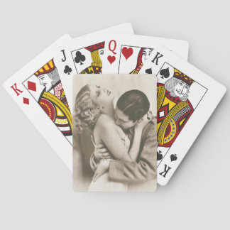 Sweet Couple Kissing Playing Cards