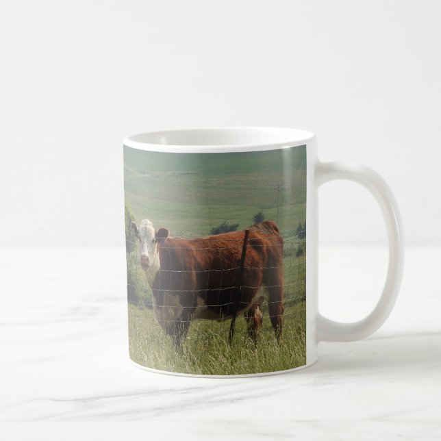 Sweet Cow in the Field  Coffee Mug (Right)