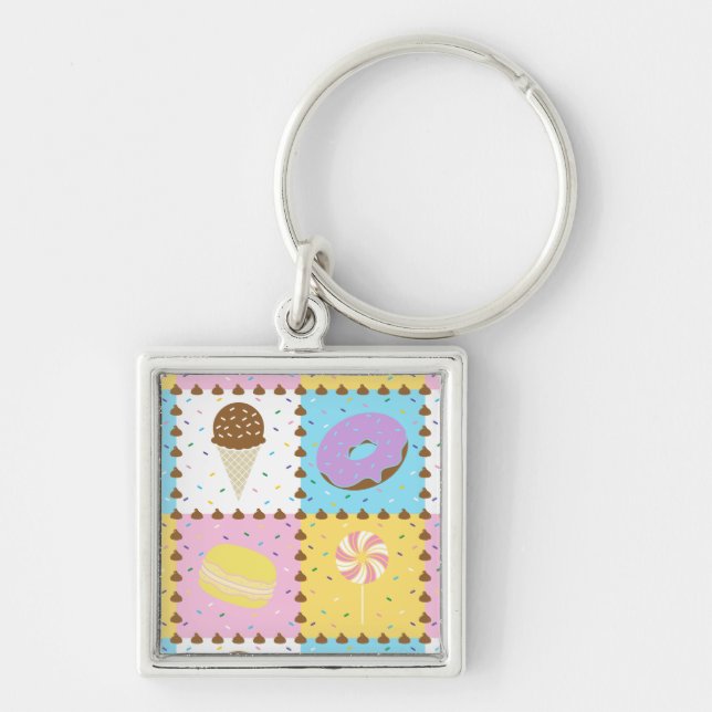 Sweet Cravings Keychain (Front)
