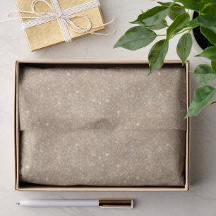 Sweet Cream Gold Glitter Christmas Tissue Paper