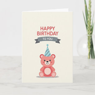 Sweet Creature Party Hat Card