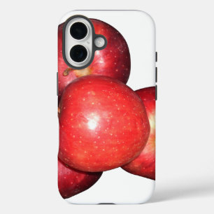 Sweet & Crisp Red Apples - Organic Fruit Print iPhone 16 Case