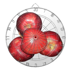 Sweet & Crisp Red Apples - Organic Fruit Print Dartboard