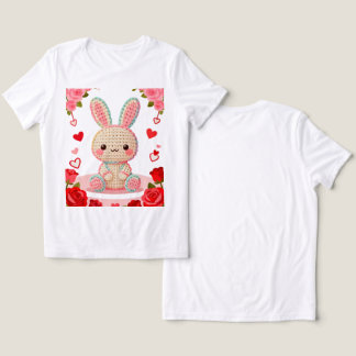 Sweet Crochet Bunny & Roses Tri-Blend Shirt