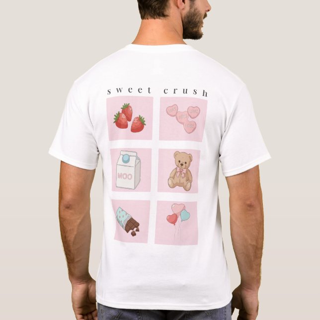 Sweet Crush Cute Aesthetic Shirt (Back)