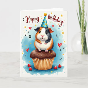 Sweet Cupcake Animal Card