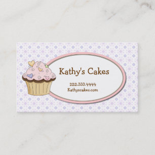 Sweet Cupcake Bakery Business Cards