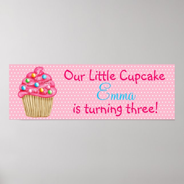 Sweet Cupcake Banner Poster (Front)