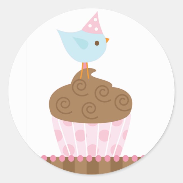 Sweet Cupcake & Birdie Seal (Front)