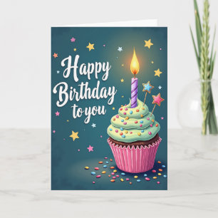 Sweet Cupcake Birthday Card