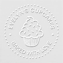 Sweet Cupcake Custom Logo Seal Embosser
