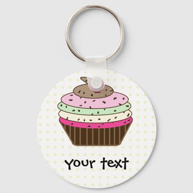 Sweet Cupcake Key Ring (Front)