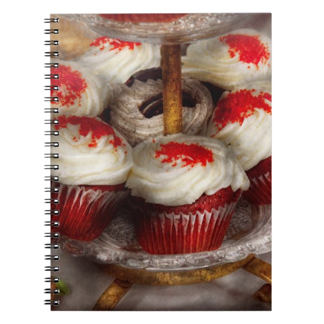 Sweet - Cupcake - Red velvet cupcakes Notebook (Front)