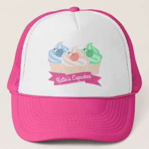 Sweet Cupcake Trio Personalised Trucker Hat