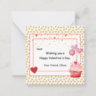 Sweet Cupcake Valentine's Day for kids Card