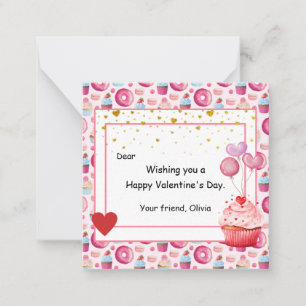 Sweet Cupcake Valentine's Day for kids Card