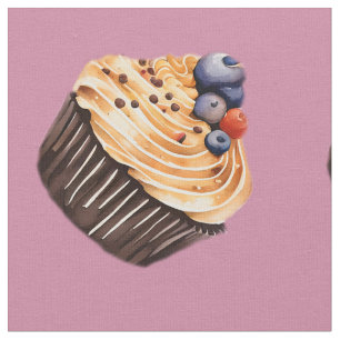 Sweet Cupcakes Pattern  Fabric