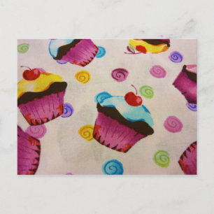 sweet cupcakes postcard