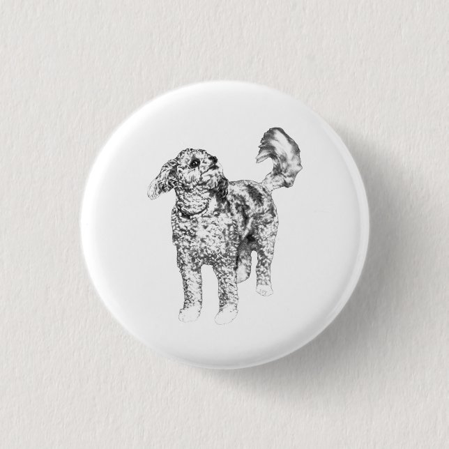 Sweet Curl Light 3 Cm Round Badge (Front)