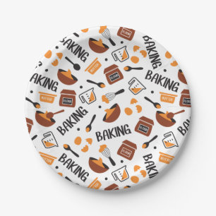 Sweet Cute Baking Art Pattern I Paper Plate