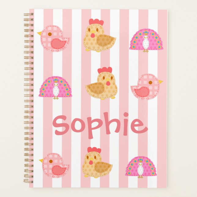 Sweet Cute Birds Planner (Front)