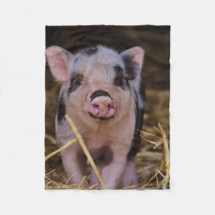 Sweet Cute Pig Fleece Blanket