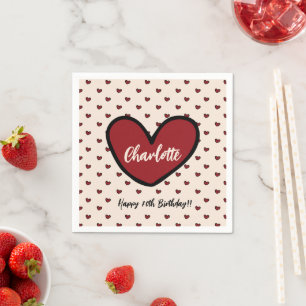 Sweet Cute Trendy Customised Birthday Party Decor Napkin