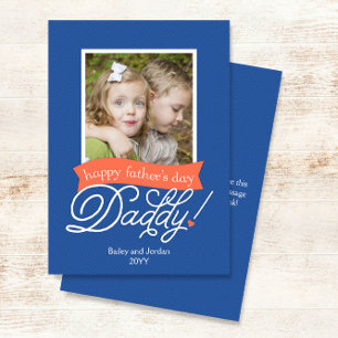 Sweet Daddy Photo Happy Father's Day Card