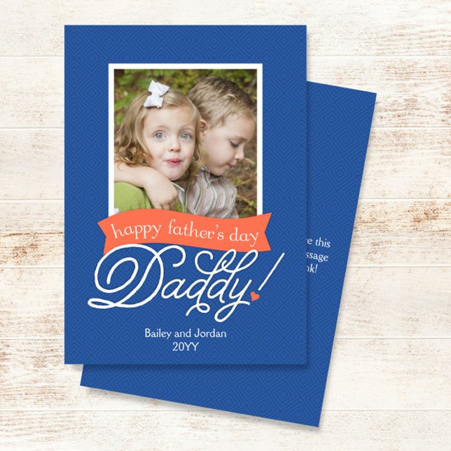 Sweet Daddy Photo Happy Father's Day Card (Creator Uploaded)