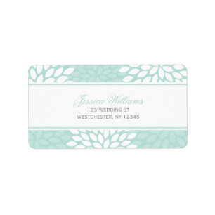 Sweet Dahlias Wedding Label