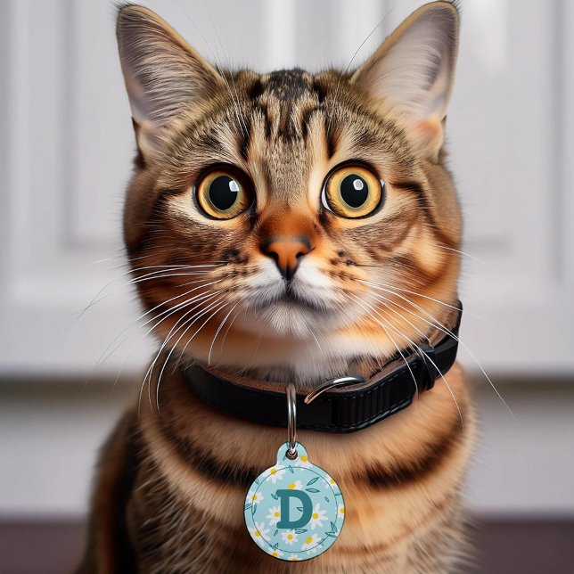 Sweet Daisies Personalised Pet Tag (Creator Uploaded)