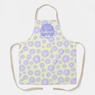 Sweet Daisy Baby Yellow Purple Pink Apron
