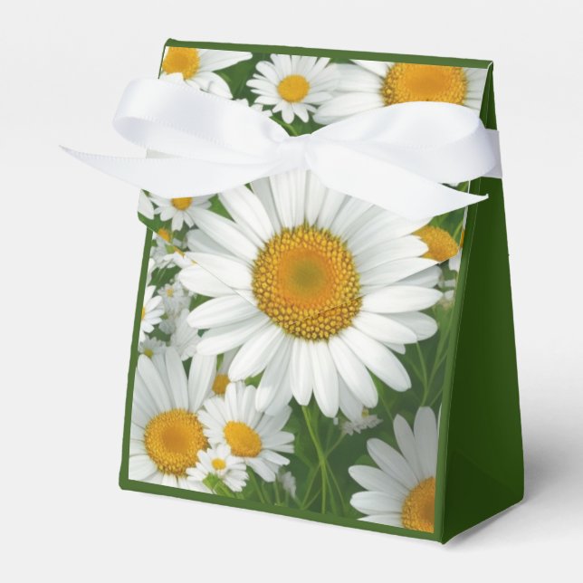Sweet daisy pattern favour box (Front Side)