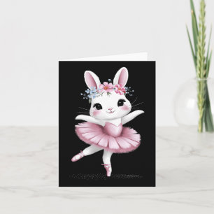 Sweet Dancing Ballerina Bunny Ballet Rabbit Girl E Card