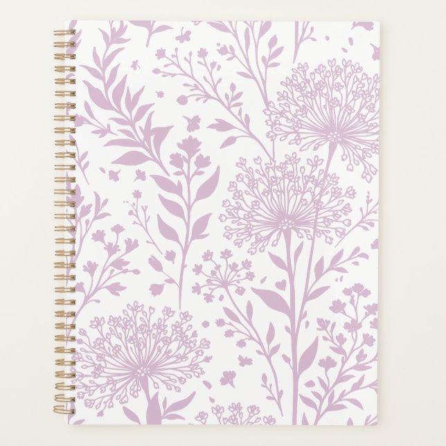 Sweet Dandelion Warm Lilac - Neutral Planner (Front)