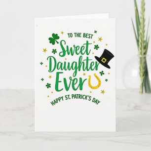 Sweet Daughter Happy St Patricks Card