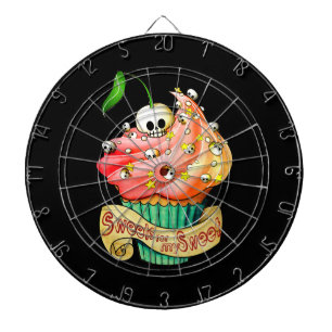 Sweet & Deadly  Skull Cupcake Dartboard
