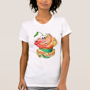 Sweet & Deadly  Skull Cupcake T-Shirt