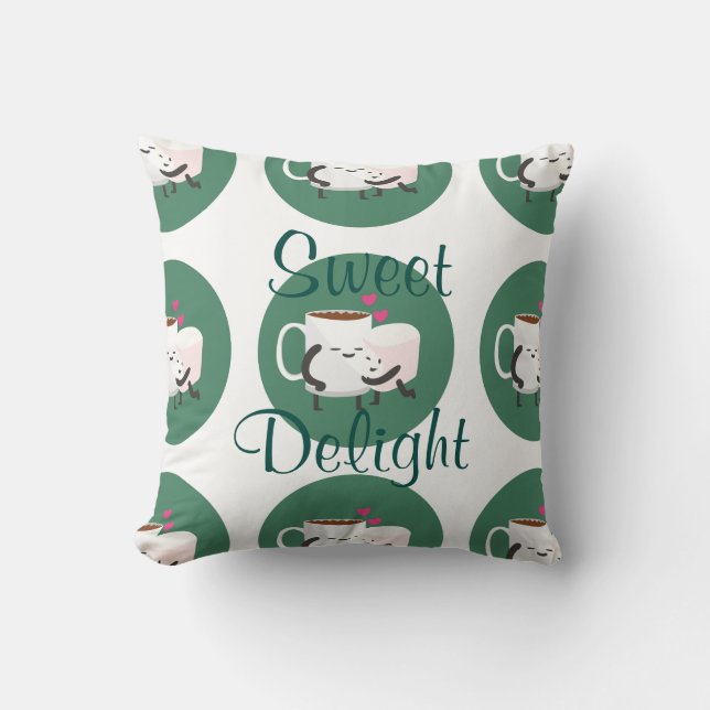 Sweet Delight Whimsical Decorative Pillow (Front)