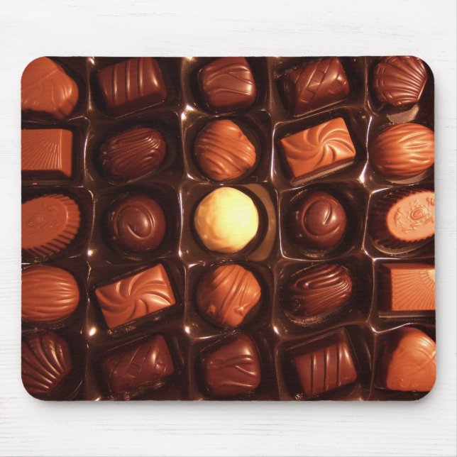 Sweet Delights Chocolate Pattern Mouse Pad (Front)