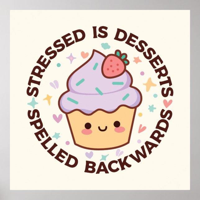 Sweet Depressing Dessert Poster (Front)