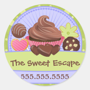 Sweet Desserts Bakery Box Seals