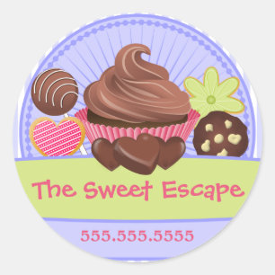 Sweet Desserts Bakery Box Seals