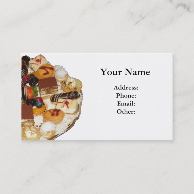 Sweet Desserts Business Card (Front)