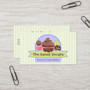 Sweet Desserts Green Business Card