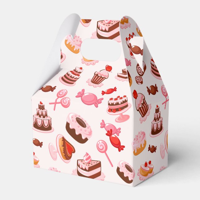 Sweet Desserts Tent Favour Box (Front Side)