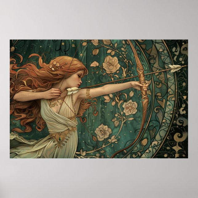 Sweet Dianic Archer In the Woods Poster (Front)