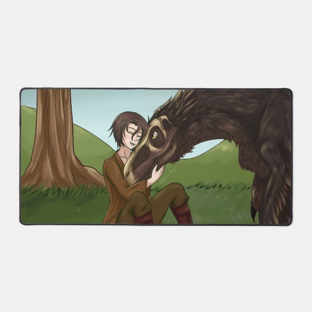 Sweet Dinosaur Desk Mat (Front)