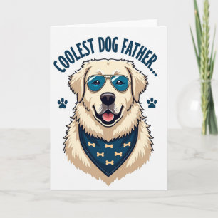 Sweet Dog Father Smile Card