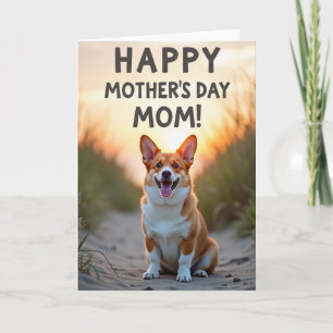 Sweet Dog Mothers Day Mum Card